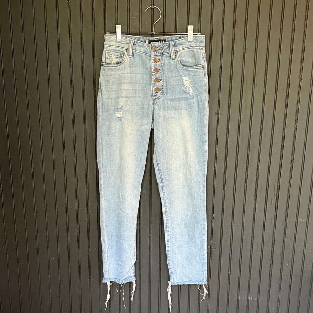 Kut From The Kloth High Rise Ankle Straight Leg